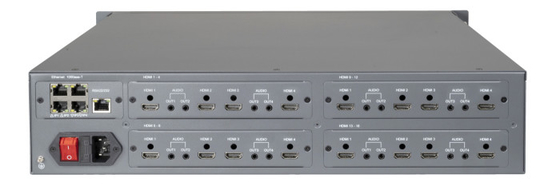 PM60MA3H/00-16H IP Video Matrix Systeem met 16CH-uitgang HDMI Input Video Over Ip Video Wall Management