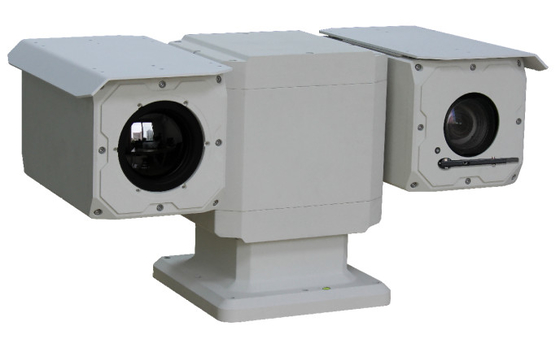 Thermisch-optisch dubbel spectrum netwerk PTZ camera voor lange afstand zekerheid kan brand en menselijke activiteit detecteren